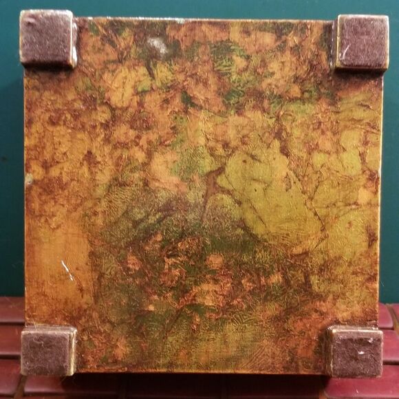 Victorian Style "Age Of Innocence" Decoupage  Trinket Box 6"x6"x3" - Picture 7 of 8